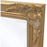 vidaXL Stensko ogledalo baročno 100x50 cm zlato, (20798221) | Shoptok.si