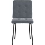 vidaXL Jedilni stoli 6 kosov temno siv žamet | Shoptok.si