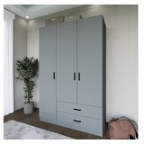 Hanah home Hanah Kućni ormar Yaman Luna 1600-037, 120x181x45 cm, Siva | Eponuda.ba