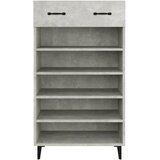 Ormarić za cipele boja betona 60x35x105 cm konstruirano drvo | shoptok.hr