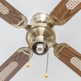  ZEVENTI - Plafonski ventilator NAVAGIO 1xE27/60W/230V smeđa | Eponuda.com