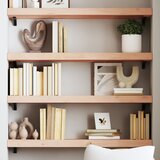 Maison Chic Stenska polica - Viseča Polica 100x30x(2-6) cm neobdelana trdna hrastovina, (21784735) | Shoptok.si