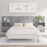  Posteljno vzglavje z omaricami siva sonoma konstruiran les, (20952999) | Shoptok.si