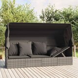 vidaXL Zunanji počivalnik s streho in blazinami siv poli ratan - - Siva - 27 - N/A - 2025--Uvoz_4 | Shoptok.si