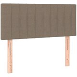  Krevet box spring s madracem LED smeđesivi 90x200 cm tkanina | shoptok.hr