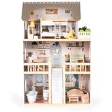 ECO TOYS Drvena kućica za lutke Laura, 3 kata, 5 soba, 15 komada namje&amp;scaron;taja, Slike