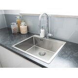 LAVEO Inox sudoper Marmara sa sifonom, srebrni, 51x59 cm | shoptok.hr