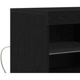  LED komoda Crna 81 x 37 x 66,5 cm Konstruirano drvo | shoptok.hr