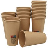  Papirnate šalice za kavu 1000 kom 16 oz 400 ml smeđe | shoptok.hr