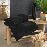 Douceur d intérieur Črna frotirna bombažna brisača 90x150 cm Tendresse – | Shoptok.si