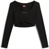 Tommy Hilfiger Topi & Bluze TJW SLIM SP CRP LINE DW0DW20909 Črna Cene