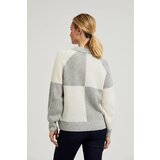 Marisse Women's Sweater Z-Sw-4500 Off White_Grey | ePonuda.com