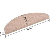  Samoljepljivi otirači za stepenice 5 kom smeđi 65 x 21 x 4 cm | shoptok.hr