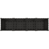  Vrtni saksija s kotačima Crna 160 x 40 x 44 cm PP | shoptok.hr