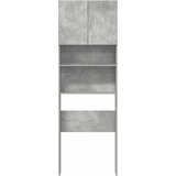 Ormarić za perilicu rublja boja betona 64x24x190 cm drveni | shoptok.hr
