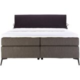 Hom`in POSTELJA BOXSPRING 200 cm x 200 cm , tekstil antracit, črna | Shoptok.si