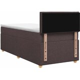  Boxspring krevet s madracem Tamno smeđa 90 x 200 cm Tkanina | shoptok.hr
