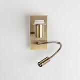  Brilagi - LED fleksibilna zidna lampa NUBILA 1xE27/25W/230V + LED/3W mesing/svetlosiva | Eponuda.com