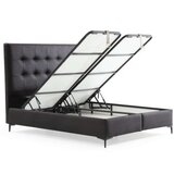 Hanah home krevet dimple 90 x 190 black Cene