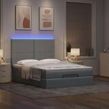 vidaXL Okvir kreveta s madraca svijetlosivi 140x200cm tkanine Cijene