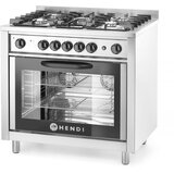 Hendi Gasni šporet - 5 gorionika sa električnom rernom, Kitchen Line, Srebrna, 230V/2900W, 14,3kW, 900x653x(H)900mm | Eponuda.com