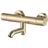 REA Bath Tuš set s termostatom Lungo Diamond Gold | Shoptok.si