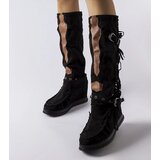Gemre Black suede wedge boots Filiberta | Shoptok.si