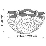  Endon 64102 - Zidna svetiljka Tiffany DRAGONFLY 1xE14/40W/230V | Eponuda.com