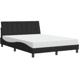 Krevet s madracem Hanko crni 120 x 200 cm baršunasti | Eponuda.com