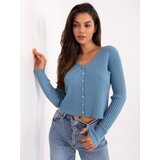 Passione moda Sweater-PM-SW-R1639.27-light blue | Shoptok.si