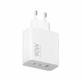 hišni polnilec adapter MDY-19-EK 2x Type C, 1x USB A - 90W - bel (EU Blister)