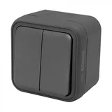 Nadgradni Prekidač 10A,250V IP55, Antraci