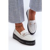 S. BARSKI Women's Leather Platform Loafers with Chain S.Barski | Shoptok.si