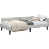  Kutni okvir kreveta Svijetlo siva 90 cm x 200 cm Baršun | shoptok.hr
