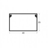 Kanalica ME-40x25mm 2m samolepljiv kablovski kanal PVC 38713 | Eponuda.com