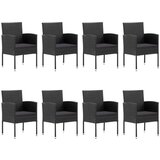  9-dijelni vrtni blagovaonski set crni | shoptok.hr