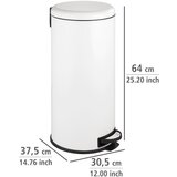 Wenko Bijela željezna kanta za smeće s pedalom 30 l Leman – | shoptok.hr
