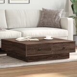 Furnova Klubska mizica rjavi hrast 90x90x28 cm inženirski les, (21913160) | Shoptok.si