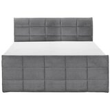 MID.YOU POSTELJA BOXSPRING 180 cm x 200 cm , tekstil, leseni material temno siva | Shoptok.si