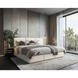 MID.YOU DRUŽINSKA POSTELJA 270 cm x 200 cm , les, tekstil, leseni material krem barve | Shoptok.si
