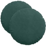  Jastučići za sjedenje 2 pcs Tamnozelena Ø 40 x 13 cm Baršun | Eponuda.com
