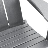  Sklopivi Adirondack stolci 2 komada Svjetlosivi 74.5x80.5x90 cm HDPE | shoptok.hr