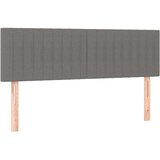 vidaXL Krevet s oprugama i madracem tamnosivi 140x190 cm od tkanine | shoptok.hr
