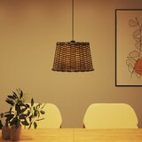  Sjenilo za stropnu svjetiljku smeđe Ø40x26 cm od pruća | shoptok.hr