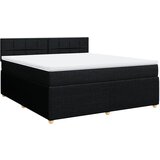Maison Chic Box spring postelja - Vzmetna postelja z vzmetnico črna 180x200 cm blago SL17799, (21882837) | Shoptok.si