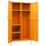 vidaXL Garderobna omara gorčično rumena 90x50x180 cm jeklo | Shoptok.si
