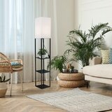Rabalux Bronn stajaća svjetiljka E27 40W crna/bijela | shoptok.hr