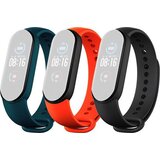 Xiaomi pašček za uro xiaomi mi band 5 3 kos - črn, rdeč, zeleno-moder Cene