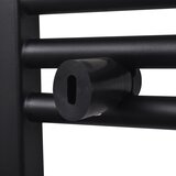  Crni kupaonski radijator za centralno grijanje ravni 600 x 764 mm | shoptok.hr