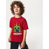 Sinsay Pamučna majica s božićnim motivom Minecraft Cijene